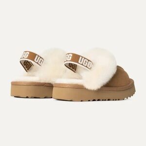 UGG K Funkette Fluff Slides - Chestnut